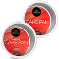 Last Confection 4 x 2 Inch Round Cake Pans, Set of 2 Anodized Aluminum Cake Pans Baking Tins - size: 2 Pack - 4" x 2" Deep