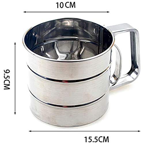 Flour Sifter, Baking Sifter Cup, Flour Strainer - color: Pink