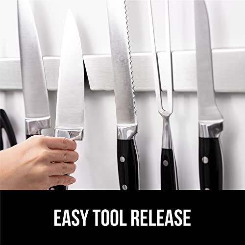 GORILLA GRIP 304 Stainless Steel Magnetic Knife Holder Strip, 16 Inch - size: 16 Inch