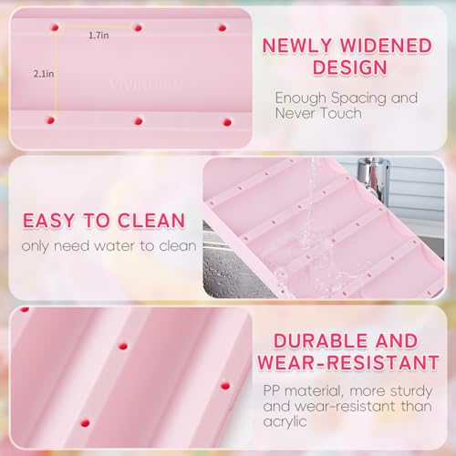VIVIRBIEN Pink Cake Pop Stand, 30 Holes Lollipop Display Holder Kit - color: pink