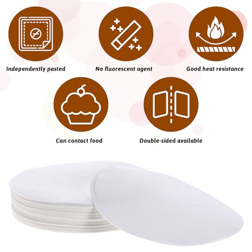 200Pcs Hamburger Patty Paper 4.3 Inch Round Patty Paper