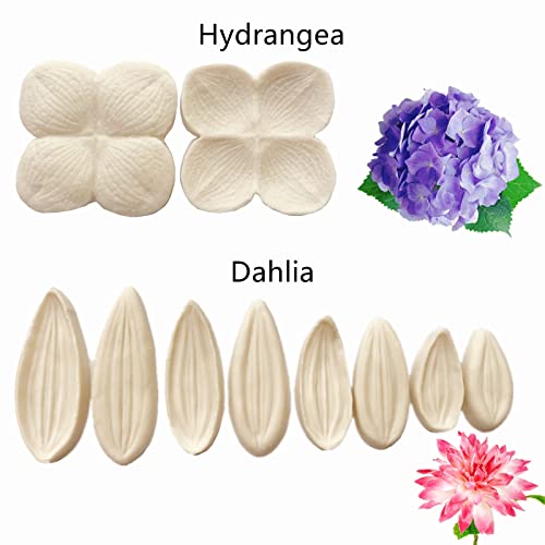 6set Gum Paste Flower Silicone Mold Sugar Flower Embossing Molds