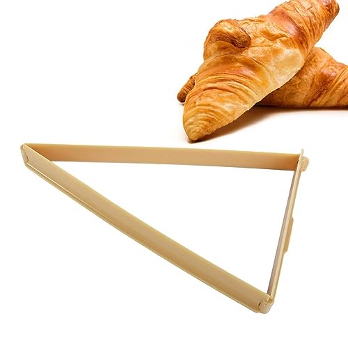 Croissant Cutter Mold, Foldable Plastic Triangle Shaped Croissant Cutter Bread Line Mould Baking Pastry Tool for Home Kitchen or Bakery