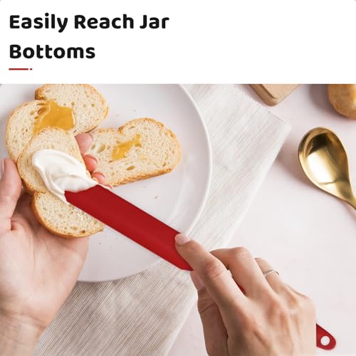 MOJOTORY Silicone Jar Scraper with Long Handle - size: 1 pcs