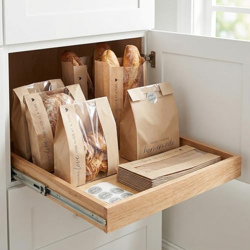 Beautiful Bread Bags for Homemade Bread - Clear Window Bakery Paper Bags