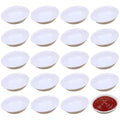 Angoily 20Pcs Unbreakable Dipping Sauce Bowls, White 2 Oz Soy Sauce Dish - color: 20 Pcs