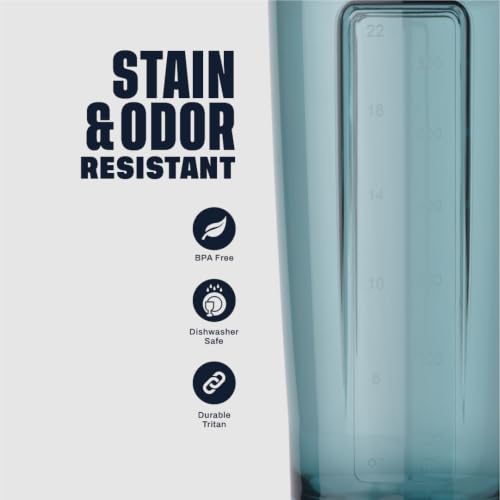 BlenderBottle ProSeries Tritan Shaker Bottle 28 oz Black/Blue - color: Black/Blue, size: 28 Ounces