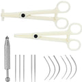 Piercing Taper Piercing Ball Grabber Tool Kit 14G 16G 18G and 20G Piercing Taper Insertion Tools for Flat Back Internal,External,Threadless Piercing Jewelry - style: Grabber&Tapers&Clamps