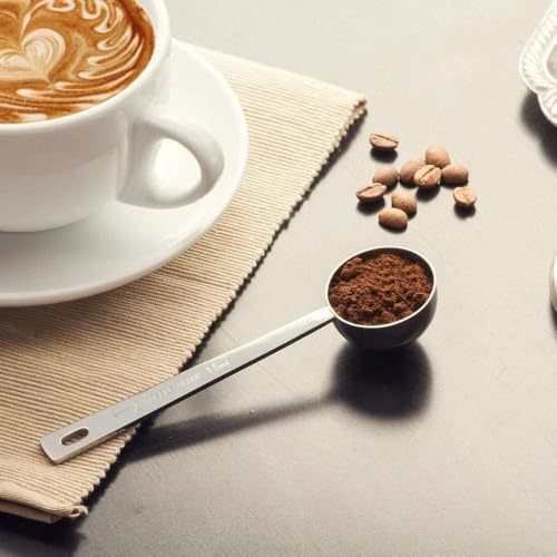 Stainless Steel 1 Tablespoon Measuring Coffee Scoop Spoon, Set of 5 - size: Set of 5