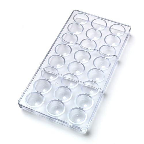 24-Cavity Polycarbonate Candy Chocolate Molds Food-Safe Plastic