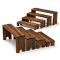 2 Set Wooden Risers Display Stands,Cupcake Stand for Vendor Events