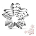 Cherry Blossoms Flower Style Cookie Cutter Christmas Biscuit Cutters New Year’s Day DIY Baking Mold, Pack of 5 - style: F-Cherry blossoms