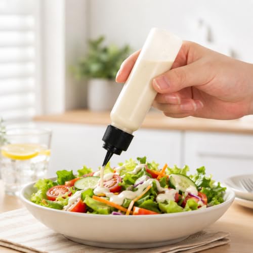 12pcs Small Squeeze Bottles for Sauces 30ml/60ml Plastic Icing Bottles