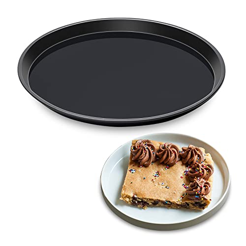 Round Cake Pan, 10 Inch Cake Pan Giant Shollow Baking Pan Round Sheet Cake Tray Pan for Christmas Baking - size: Round - 10 Inch