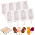WMKGG Popsicles Molds,2 PCS Ice Cream Cake Pop Cakesicle Silicone Mold - color: Colorful dots