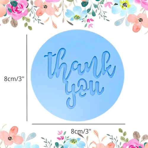 Teachers' Day Fondant Embosser "Thank you" 3D Shape for Decorating Cupcake - style: Thank You Theme-1