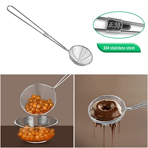 4 Pcs Candy Dipping Tools Kit, Chocolate Dipping Kit for Handmade Chocolates Handmade tools for Dessert (3-head Fork, 2-head Fork, Circle Fork, Skimmer) - size: 4 PCS Dipping Chocolate Tools