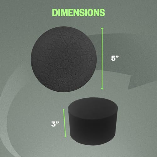 XCEL Floral Foam Blocks - Reusable, Weather Resistant Craft Foam Fresh & Artificial Flower Arrangements, Faux Florist Foam Planters Florist Supplies (Black 5" Round x 3" Thick - 6 Pack) - color: Black 5" Round x 3" Thick - 6 Pack