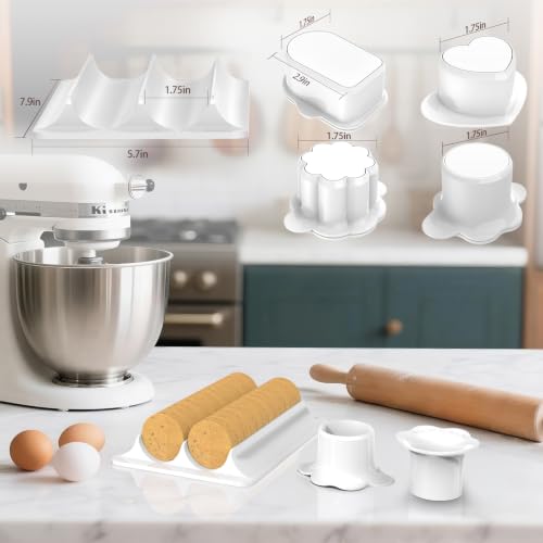 Cake Pop Molds Set, 4 Shapes with Tray，Non-3D Printed，1.75" Size
