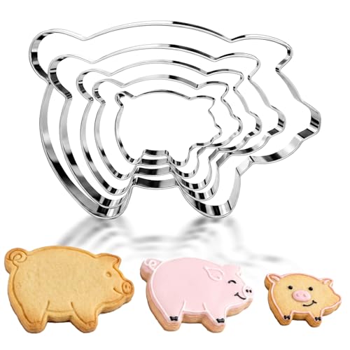 Cookie Cutters, 5 Pack (Pig) - style: Pig