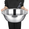 Nuogo 2 Pack Large Mixing Bowls 17 Quart Stainless Steel Flat Base