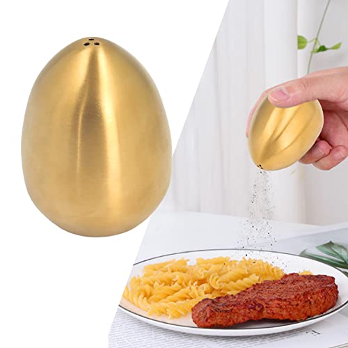 Egg Shaped Cinnamon & Cocoa Powder Shaker with Lid - Sugar, Salt & Shaker - color: Gold