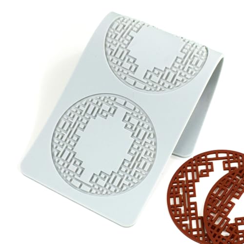 Lace Mold for Sugarcraft, Window Pattern Chocolate Molds, Buttercream, Fondant, Gum Paste, Polymer Clay, and DIY Cake Decorating Tools (B_ Window Pattern) - size: B_ Window Pattern