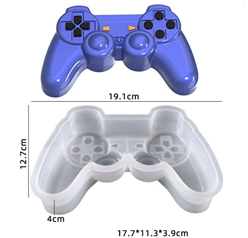3D Game Controller Chocolate Silicone Molds, Non-Stick Large Breakable Chocolate Molds with 1 Pcs Wooden Mallet for DIY Party Decoration Smash Game Controllers, Cake Baking, Birthday, Candy Molds