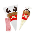 EKAPACKAGING 6x10in Christmas Reindeer Food Bags with Ties, 50Pcs - color: Reindeer, size: 6X10 INCHES