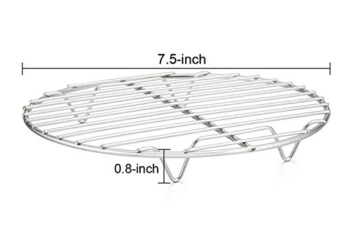 TeamFar Round Cooling Rack Set of 2, 7½ Inch - size: 7.5"