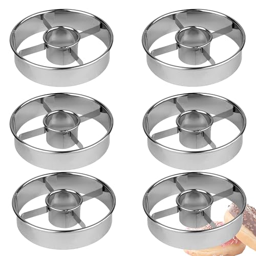 Donut Cutter, 3.86 Inch Stainless Steel Doughnut Cutters Mold, Baking Tools for Making Donuts and Mousse Ring Cookie
