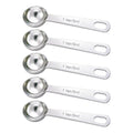 5PCS 1tsp(1/3tbsp, 5 ml) Measuring Spoon Teaspoons Stainless Steel Measure Spoons for Precise Cooking, Baking and Spices Measurement - size: 1tsp(1/3tbsp, 5 ml)