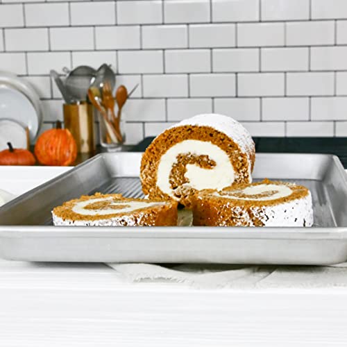 USA Pan Bakeware Nonstick Jelly Roll Baking Sheet Pan, Aluminized Steel - size: Set of 1, style: Jelly Roll Pan