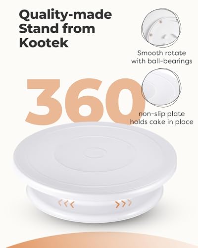 Kootek Cake Stand Turntable for Party, Base Giratoria para Pastele