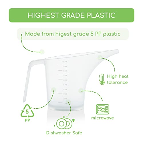 Funnel Pitcher for Soap Making, Large Capacity Easy Pour