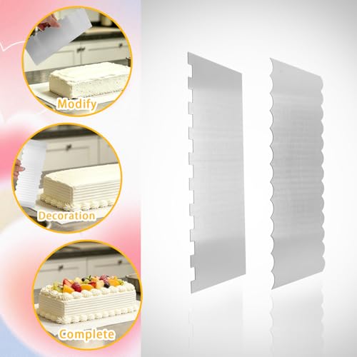 9 Inch Cake Scraper Smoother, Cake Decorating Tools for Buttercream