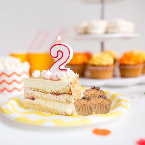 600 Count Natural Cupcake Liners Standard Size Baking Cups Food-Grade Greaseproof Paper Muffin Liners, No Smell Cupcake Wrappers for Wedding Birthday - color: Natural, size: Standard/1.97Inch