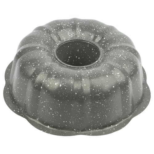 David Burke 9" Fluted Bake Pan – Carbon Steel Bundt Cake Pan – Gray Speckle - color: Gray Speckle, size: 9" Fluted Bake Pan