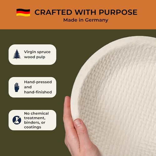 Bulka Sourdough Banneton Bread Proofing Basket Large 9" Round Waffle 1kg - size: 1kg