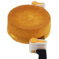 Yorwe 2PCS Cake Slicer Leveler, 5 Layers Bread & Toast Cutter (Orange) - color: Orange