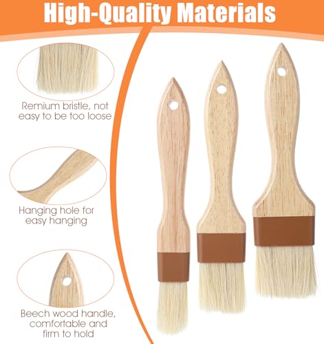 3Pcs Pastry Brushes, Pastry Brush for Cooking and Baking