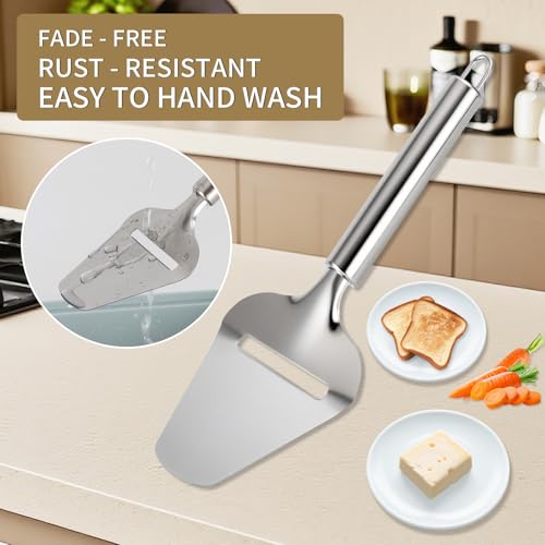 Stainless Steel Handheld Cheese Slicer for Block Cheese Cutting