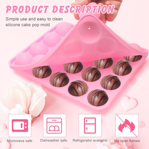 402Pcs Cake Pop Mold Kit with Stick, 20 Cavity Silicone Cake Pop Maker