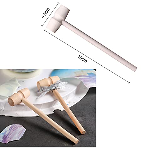 Silicone Large Planet Mousse Cake Fondant Chocolate Baking Mould + 2x Wooden Hammer Cube Tray Soap Making Molds Non Stick Round Hollow Ball Jelly Mold Pan Kitchen Tool Party Supplies