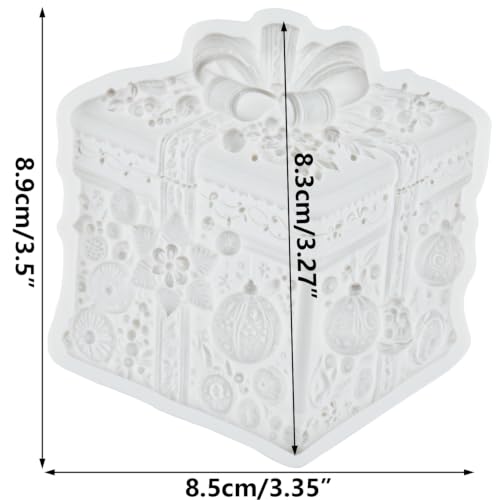Christmas Gift Box Silicone Mold Present Box Fondant Mold - color: Style R