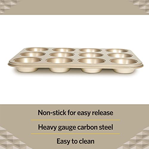 Glad Mini Muffin Pan Nonstick - Heavy Duty Metal Cupcake Tin with Small Baking Cups, Mini 12-Cup (Pack of 6) - size: Mini 12-Cup (Pack of 6)