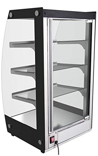 KoolMore DC-3CB Bakery Display Case, 2.7 Cu. Ft - 3 Shelves, Black & Clear
