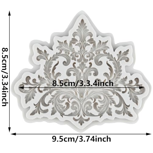 Baroque Style Silicone Molds Curlicues Scroll Lace Fondant Mold - color: Style ZQ