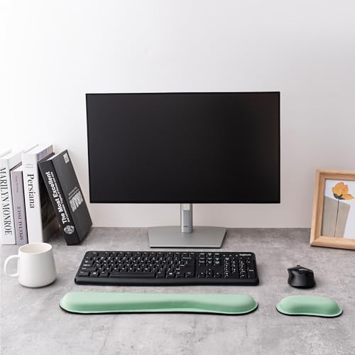 Keyboard Wrist Rest,Ergonomic Wrist Support for Keyboard,Bean Green - color: Bean Green