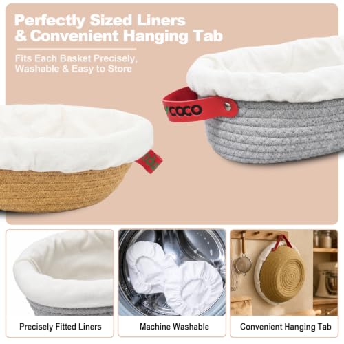 Sourdough Banneton Bread Proofing Basket with Beeswax Bag Set